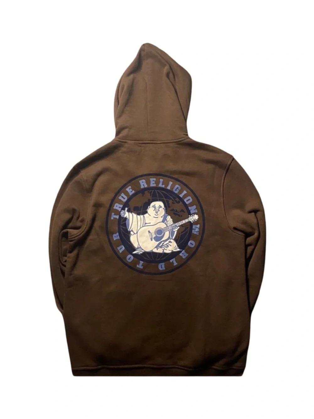 True Religion Men's Global Buddha Full Zip Graphic Hoodie Java NWT Size L
